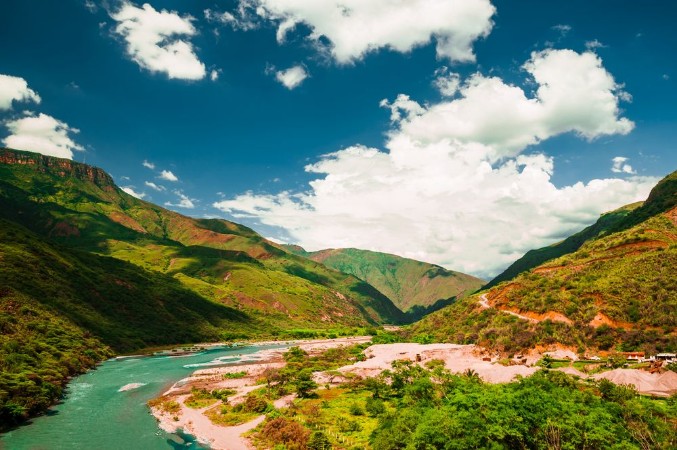 Picture of View on gorge in Chicamocha national park in Colombia