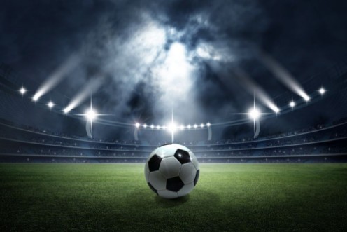 Image de Soccer ball in the stadium