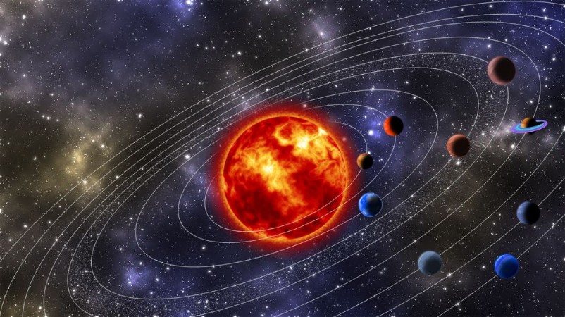 Bild på Solar System Digitally Generated Image