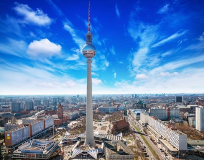 Afbeeldingen van Panoramic view of berlin skyline