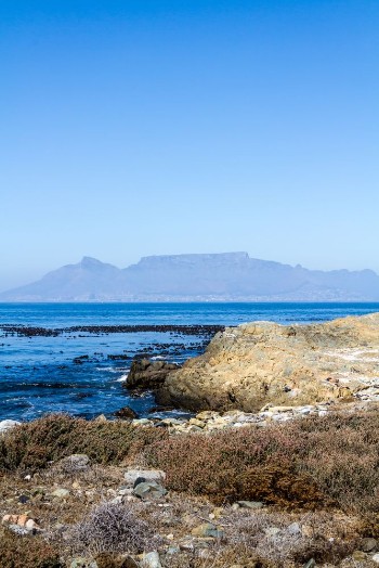 Bild på View of Table Mountain from Robben Island