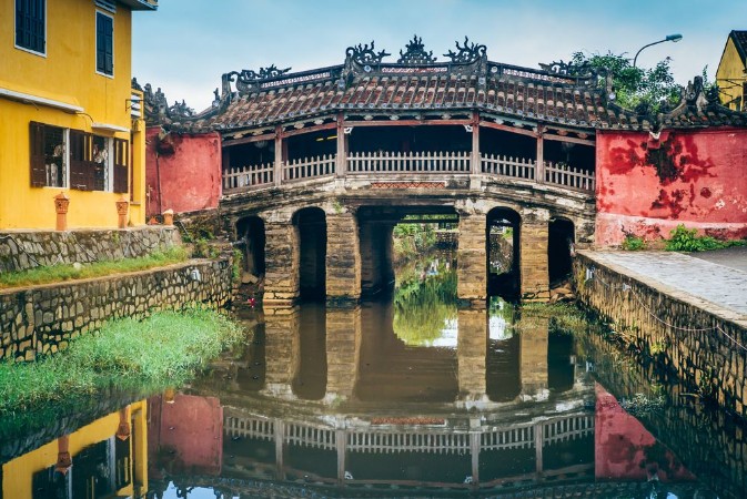 Afbeeldingen van Chinese bridge in Hoi An