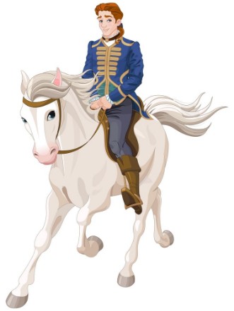 Picture of Prince Charming riding a horse