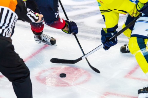 Picture of Ice hockey player on the ice