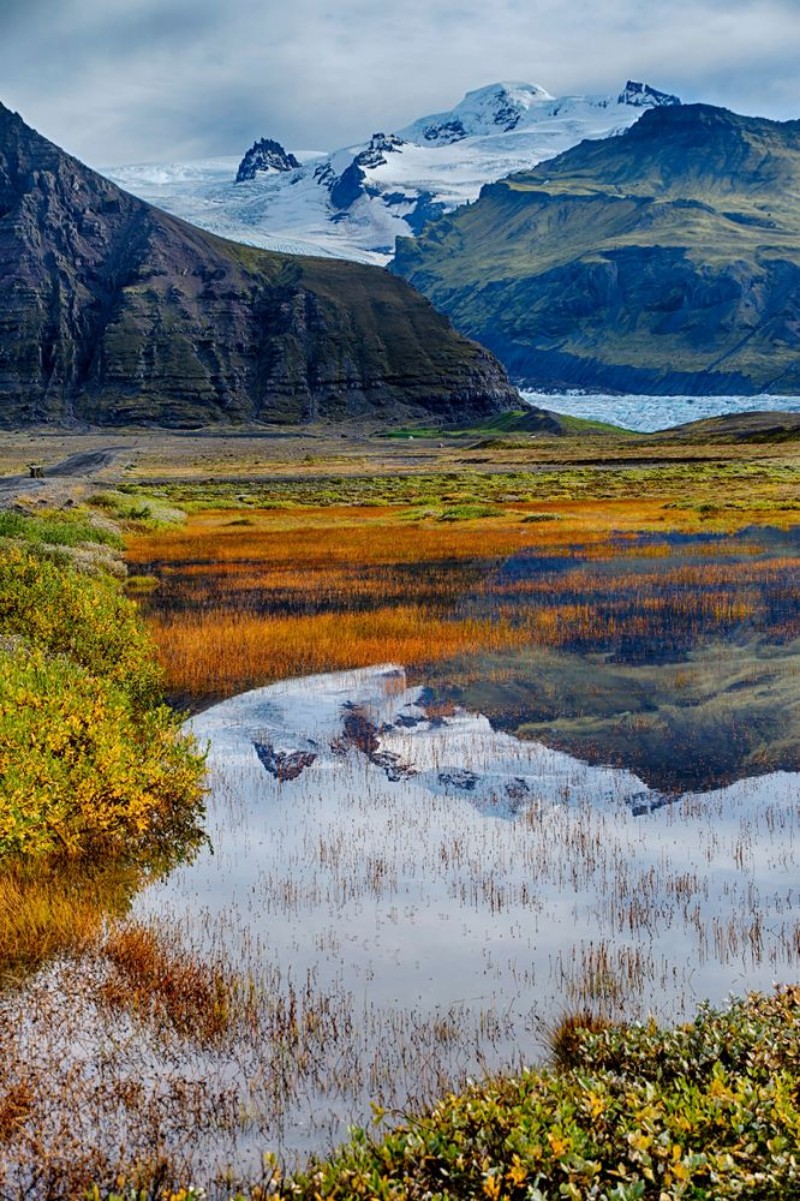 Afbeeldingen van Svinafellsjokull glacier in Iceland