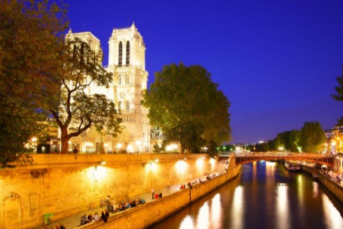 Afbeeldingen van Notre Dame de Paris and Seine