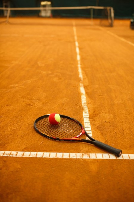 Afbeeldingen van Tennis racket and the ball