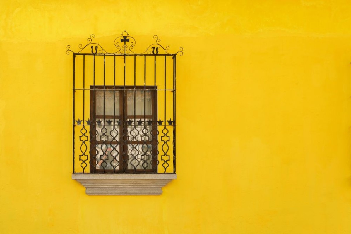 Image de Architectural detail at the colonial house in Antigua Guatemala
