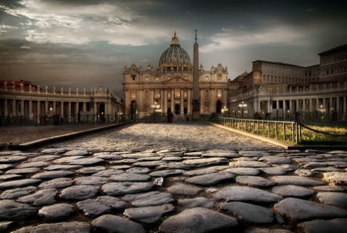 Afbeeldingen van Vatican at twilight