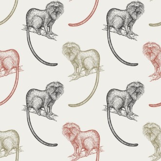 Bild på Seamless pattern with monkeys