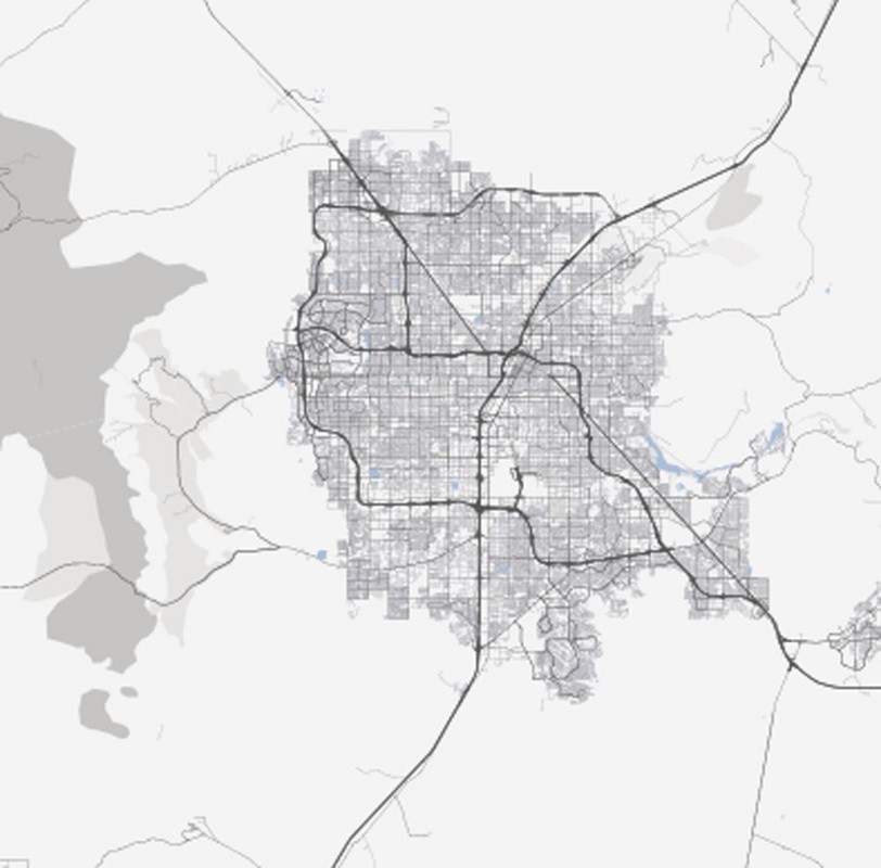 Picture of Map Las Vegas Nevada Roads