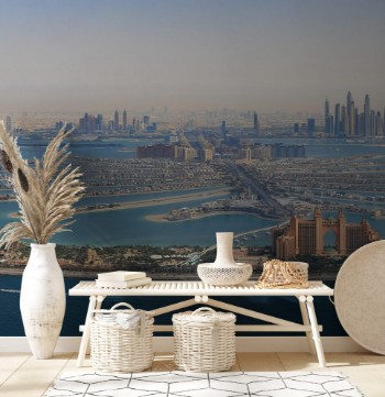 Picture of Dubai The Palm Jumeirah Palme Insel Atlantis Hotel Panorama Marina Luftaufnahme Luftbild