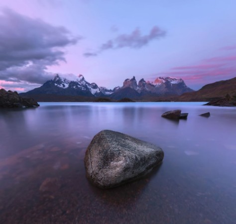 Bild på Pehoe lake Torres del Paine National Park Chile