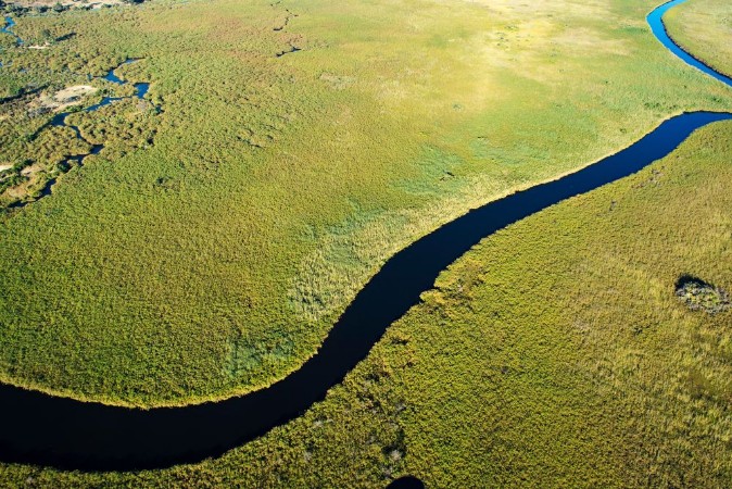 Afbeeldingen van Okavango Delta Aerial View