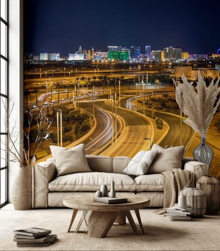 Picture of Las Vegas Skyline from McCarran International Airport