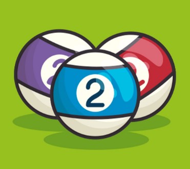 Bild på Billiard balls isolated icon vector illustration design