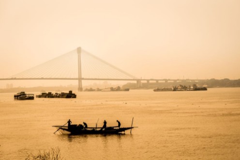 Afbeeldingen van Hooghly River  Kolkata India