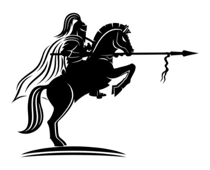 Bild på A knight on a horse