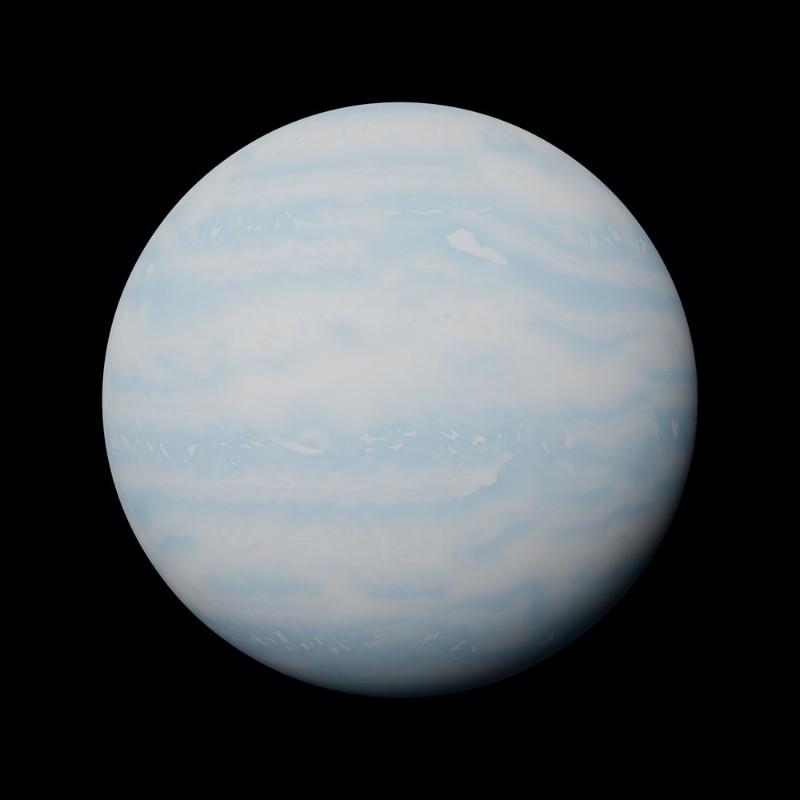 Afbeeldingen van Planet Uranus isolated on black background 