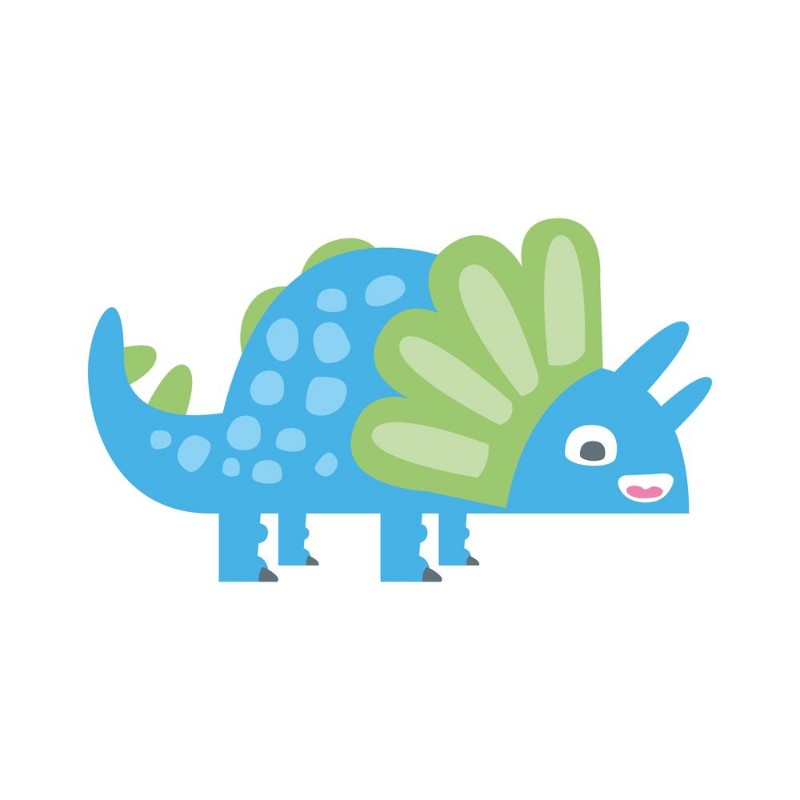 Picture of Cute funny colorful dinosaur Prehistoric animal character colorful vector Illustration