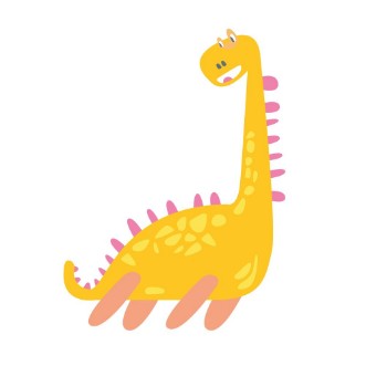 Bild på Cute Yellow Dino