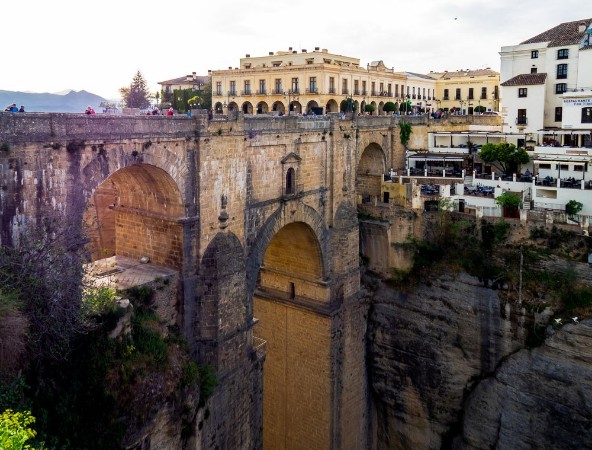 Image de New bridge of Ronda located on the Tajo de Ronda Throat excavated by the Rio Guadalevn