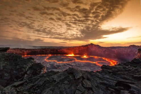 Afbeeldingen van Erta Ale Volcano Ethiopia
