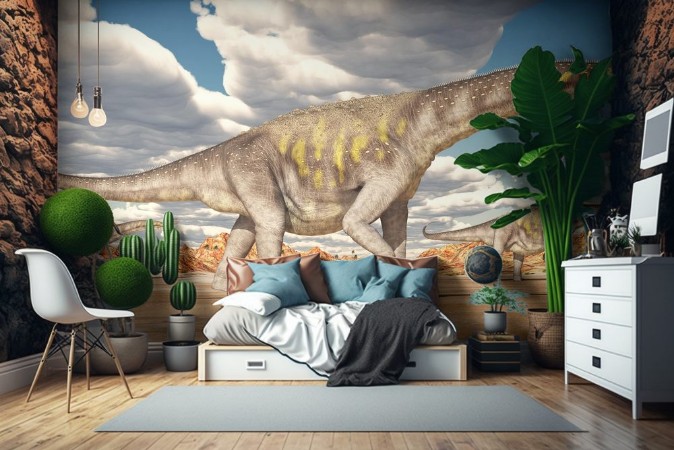 Image de Dinosaurier Argentinosaurus in der Wste