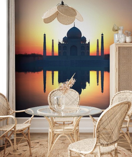 Image de Illustration of an alternative view of taj mahal