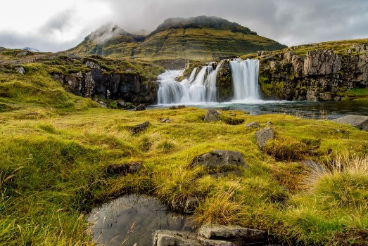Bild på Kirkjufellsfoss waterfall in Iceland