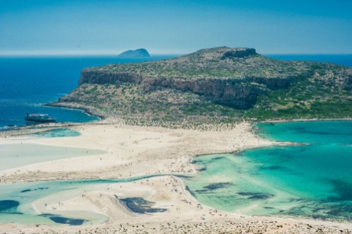 Afbeeldingen van Balos Beach Greece Crete View from hill above the bay