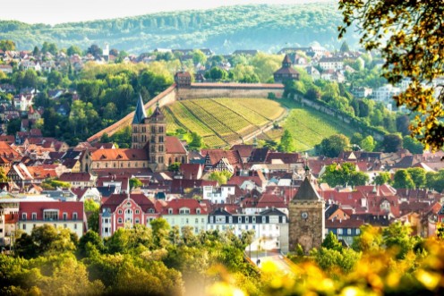 Afbeeldingen van View of Esslingen am Neckar Germany with castle