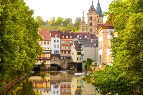 Afbeeldingen van View of Esslingen am Neckar Germany innere brcke