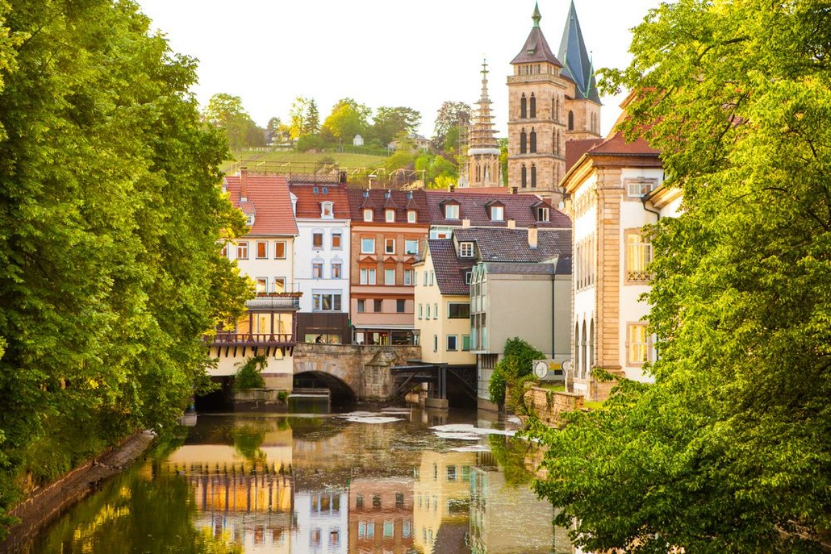 Bild på View of Esslingen am Neckar Germany innere brcke