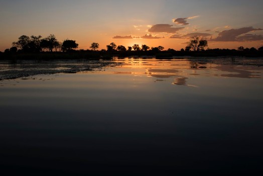 Picture of Okavango Delta sunset Botswana