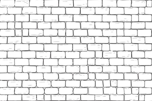 Picture of White bricks wall Seamless pattern background