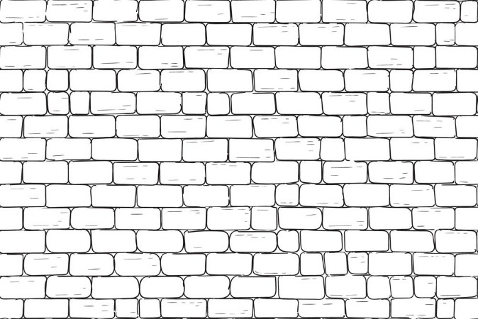 Bild på White bricks wall Seamless pattern background