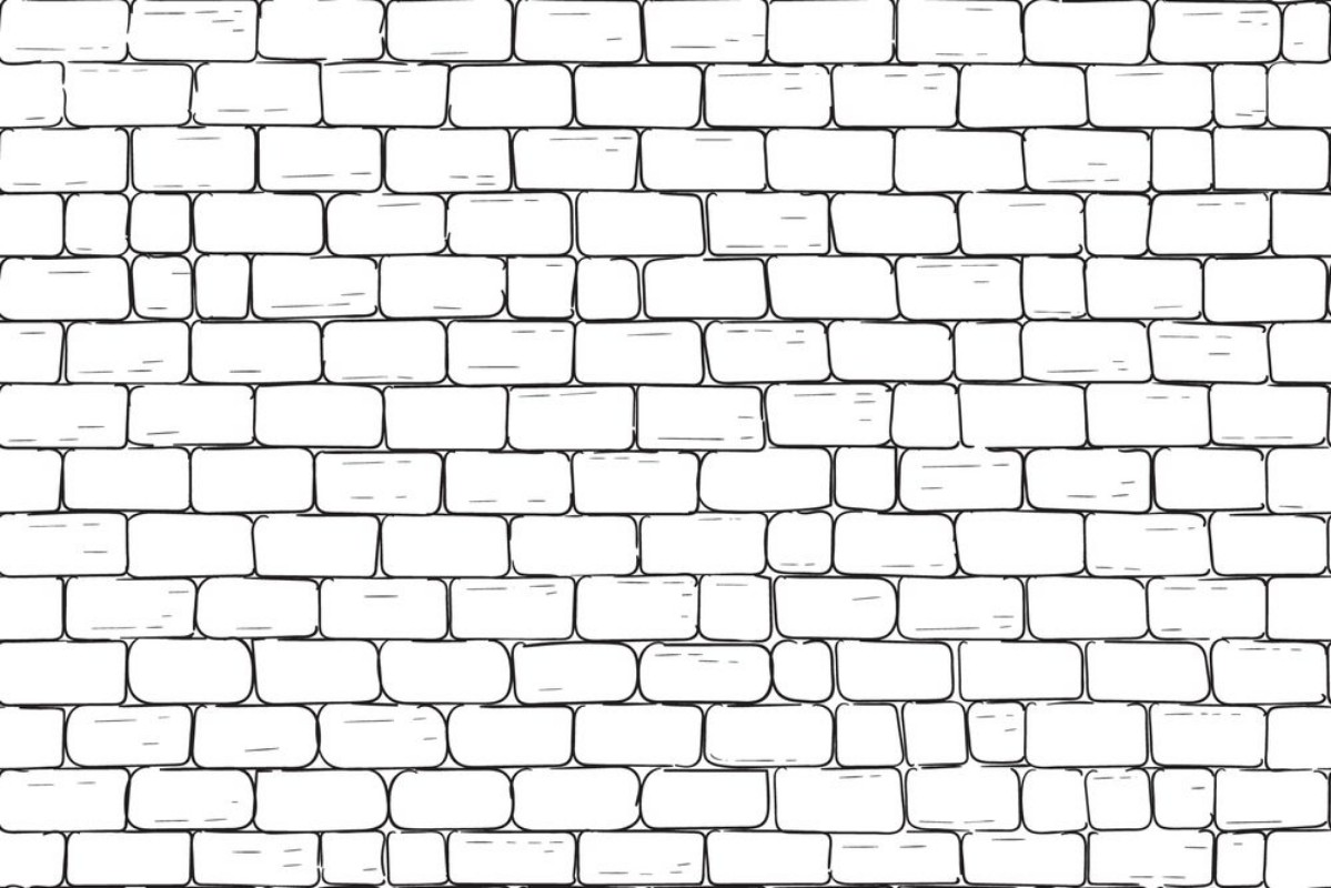 Afbeeldingen van White bricks wall Seamless pattern background