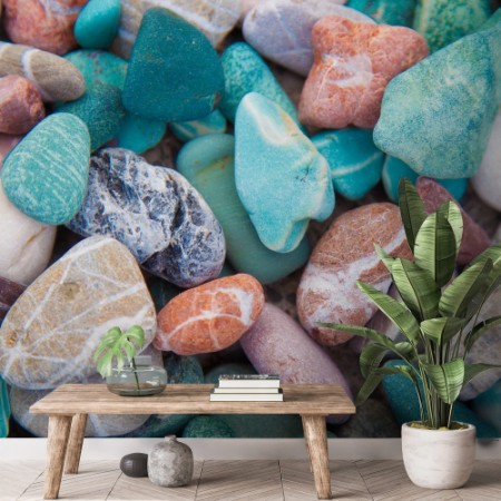 Bild på Sea pebble  sea stones background beach rocks