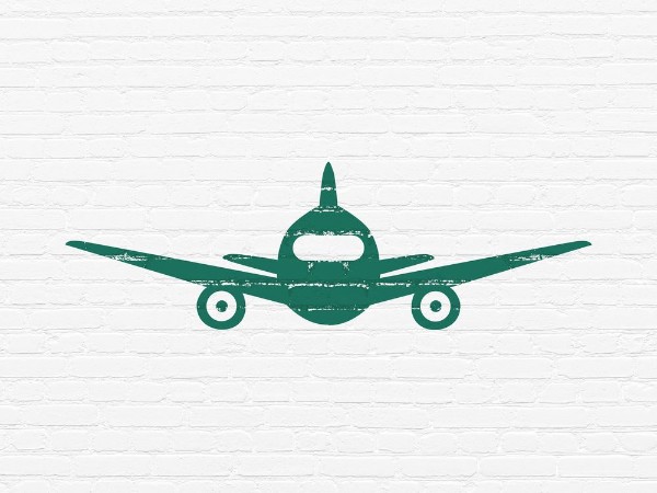 Image de Travel concept Aircraft on wall background