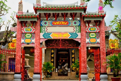 Afbeeldingen van Chinese temple in Hoi An town Vietnam