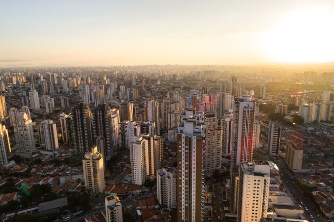 Afbeeldingen van Aerial View of Tatuape Sao Paulo Brazil