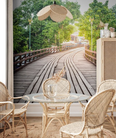 Afbeeldingen van Wooden Bridge in Thailand