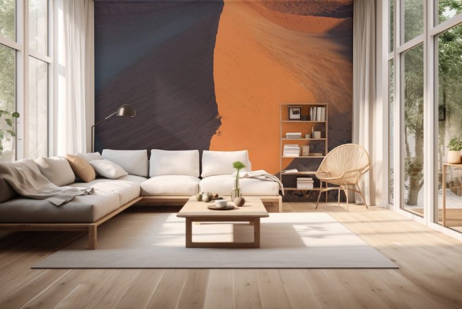 Picture of Aerial view of Large Sand Dune in Namibia