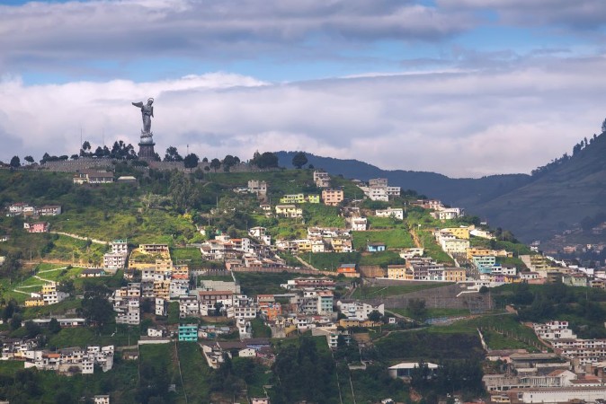 Afbeeldingen van View of Quito Ecuador