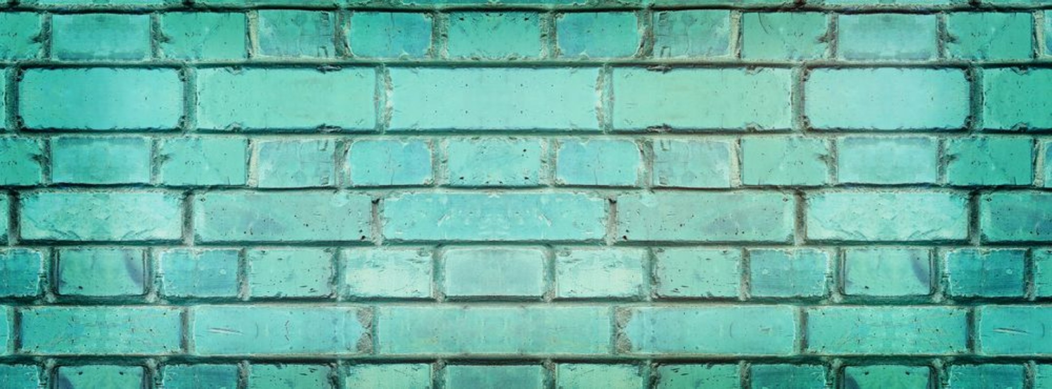 Bild på Banner texture old blue cracked brickwork