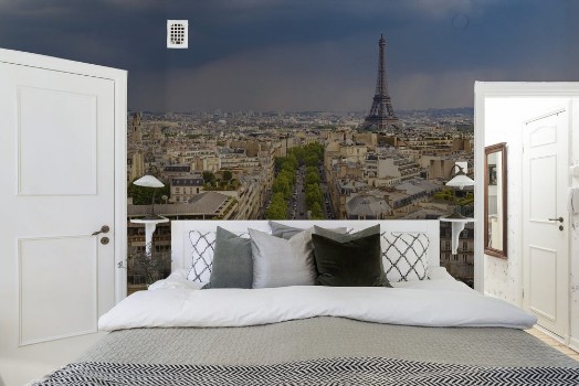 Bild på Paris city skyline view from Arc de Triomphe with Eiffel Tower Paris France