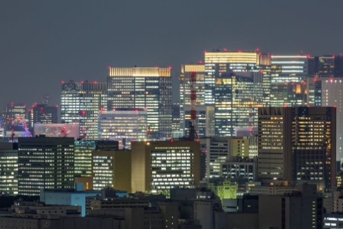 Afbeeldingen van Tokyo mid town night