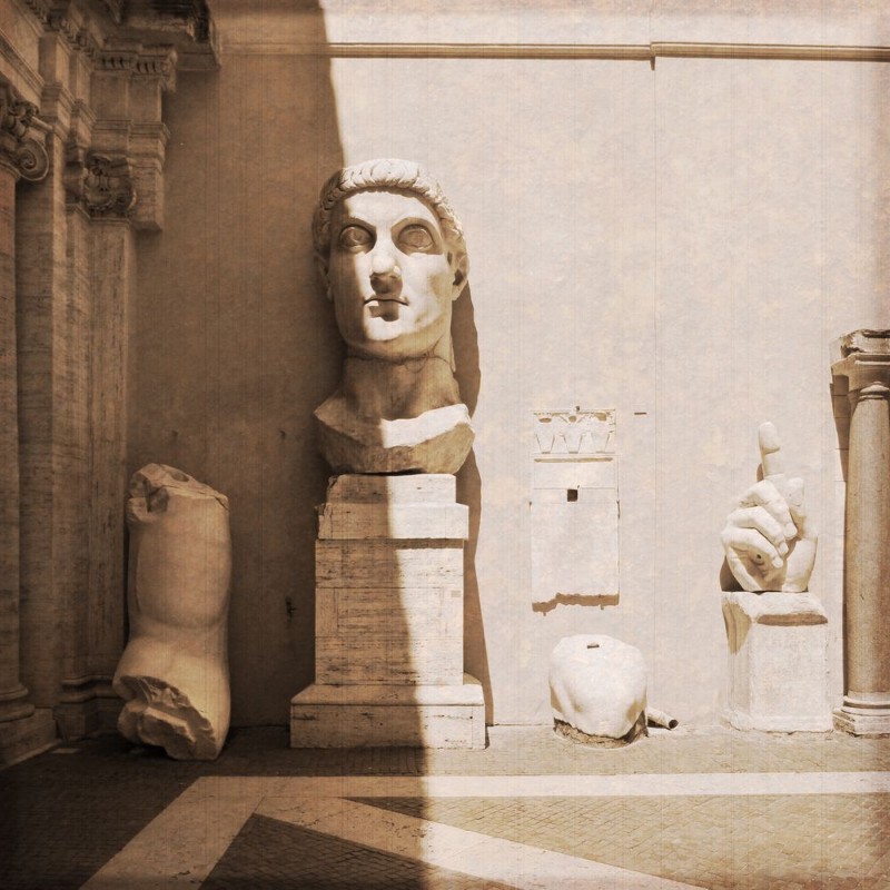 Bild på Rome  Italie - Statue de lempereur Constantin
