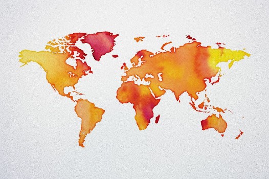 Picture of Watercolor World Map